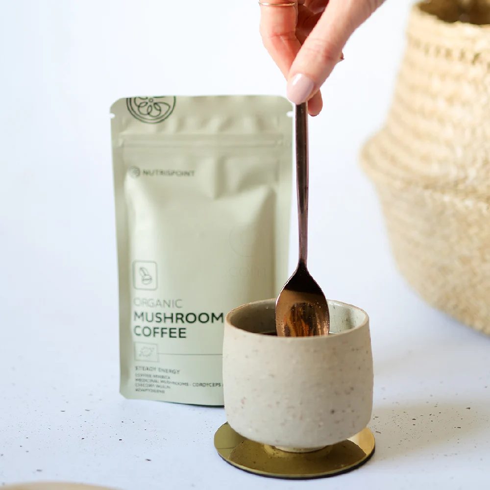 Nutrispoint Organic Mushroom Coffee, ekološka kava z gobami v prahu (70 g)